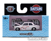 
              1970 Datsun 510 1/64 - M2 Diecast - White Pink Cherry Blossom
            