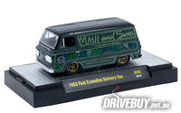 
              1963 Ford Econoline Delivery Van Maui & Sons 1/64 – M2 Diecast – Green
            