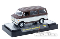 
              1971 Chevrolet Van Beauville 10 1/64 – M2 Diecast – Brown
            