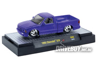 
              1995 Chevrolet S10 Pickup 1/64 – M2 Diecast – Purple
            