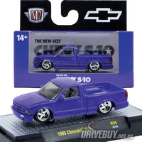 
              1995 Chevrolet S10 Pickup 1/64 – M2 Diecast – Purple
            