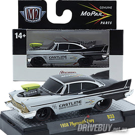 1958 Plymouth Fury Castline 1/64 – M2 Diecast – Black/Grey