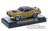 
              1970 Mercury Cougar Eliminator 1/64 – M2 Diecast – Brown
            