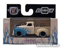
              1953 Chevy 3100 Pickup Truck 1/64 – M2 Machines – Beige/Blue
            