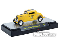 
              1932 Ford 3W Coupe Mooneyes 1/64 - M2 Diecast - Yellow Black
            