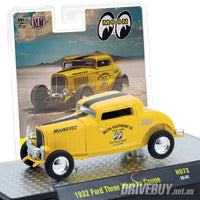 
              1932 Ford 3W Coupe Mooneyes 1/64 - M2 Diecast - Yellow Black
            