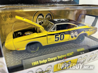 
              M2 MACHINES MOON EQUIPPED 1969 DODGE CHARGER DAYTONA HEMI 1/64
            