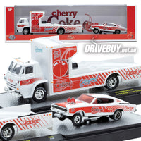 
              M2 Machines Coca-Cola 1966 Dodge L600 COE Ramp Truck + 1966 Charger Gasser 1/64
            