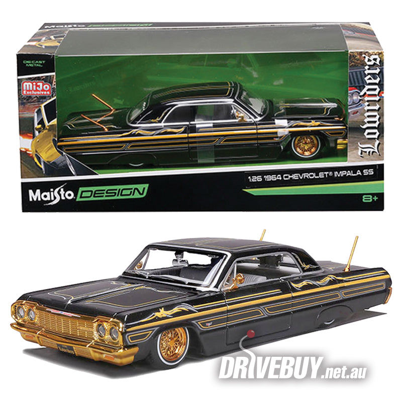 1964 Chevy Impala SS Lowrider 1/26 (1/24) - Maisto Diecast - Black