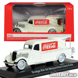 1934 Dodge KH-32 Streamline Coca-Cola Fountain Truck 1/43 – Motor City Classics – White