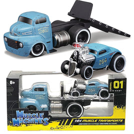 MUSCLE MACHINES 1950 FORD COE & 1933 FORD 3W COUPE 1/64