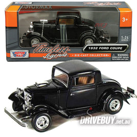 MotorMax 1932 FORD 3W Coupe in Black 1/24