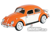 
              1966 VW Volkswagen Beetle 1/24 - MotorMax Diecast - Orange White
            