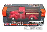 
              1940 Ford Pickup 1/24 - MotorMax Diecast - Red
            