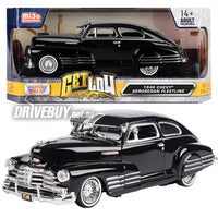 
              MotorMax Get Low 1948 Chevrolet Aereosedan Fleetline Lowrider in Black 1/24
            