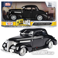 
              MotorMax Get Low 1939 Chevrolet Coupe in Black 1/24
            