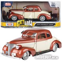 
              MotorMax Get Low 1939 Chevrolet Coupe in Copper & Cream 1/24
            