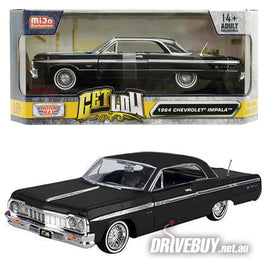 MotorMax Get Low 1964 Chevy Impala Coupe in Black 1/24