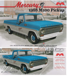 Moebius 1968 Mercury M100 Pickup Model Kit 1/25