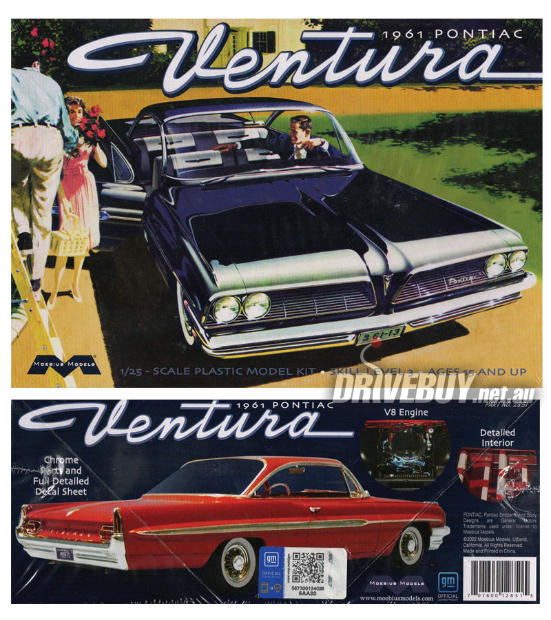 1961 Pontiac Ventura SD 1/25.. Moebius Model Kit| DriveBuy