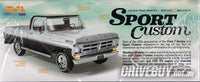 
              Moebius 1972 Ford F100 Sport Custom Pickup 1/25
            