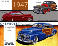 
              1947 Chevy Fleetline Aerosedan 1/25 – Moebius Plastic Model Kit
            