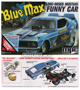 MPC Blue Max Long Nose Ford Mustang Funny Car Model Kit 1/25