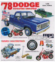 
              MPC 1978 Dodge D100 Custom Pickup + Mini Bike Model Kit 1/25
            