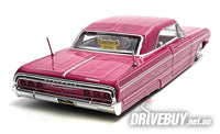 
              Maisto Design 1964 Chevy Impala SS Lowrider in Pink 1/26 (1/24)
            