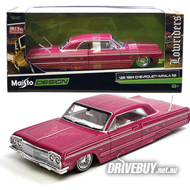 Maisto Design 1964 Chevy Impala SS Lowrider in Pink 1/26 (1/24)