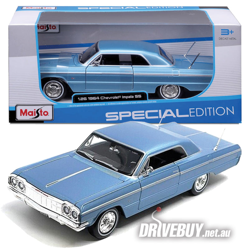 【絶版】 '64 chevy Impala Super Sport 2in1 1964 Chevy Impala SS Hardtop Coupe 1/26 (1/24) - Maisto Diecast