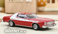 
              1975 Ford Gran Torino Starsky & Hutch 1/43 - NoRev Diecast - Red and White
            