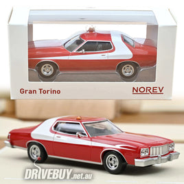 1975 Ford Gran Torino Starsky & Hutch 1/43 - NoRev Diecast - Red and White