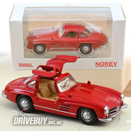 1954 Mercedes Benz 300SL Gullwing 1/43 - NoRev Diecast - Red