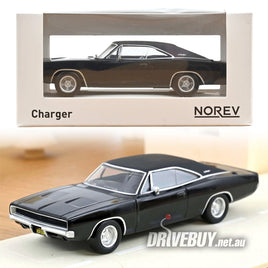 1968 Dodge Charger R/T Bullitt Movie 1/43 - NoRev Diecast - Black