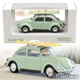 1973 Volkswagen Beetle with Surfboards 1/43 – NoRev – Green