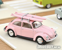 
              1973 Volkswagen Beetle with Surfboards 1/43 – NoRev – Pink
            