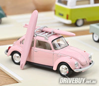 
              1973 Volkswagen Beetle with Surfboards 1/43 – NoRev – Pink
            