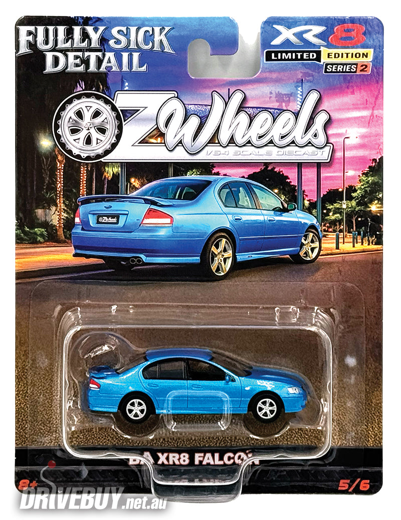 2005 Ford BA Falcon XR8 1/64 - OzWheels Diecast - Metallic Blue| DriveBuy