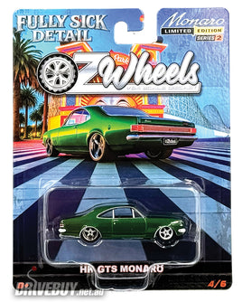 1968 Holden HK GTS Monaro 1/64 - OzWheels Diecast - Green
