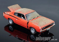 
              1972 Chrysler Valiant Charger R/T E49 Big Tank 1/24 – Oz Legends – Hemi Orange
            