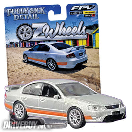 Ford BF Falcon Typhoon 1/64 – OzWheels FSD S3 – Silver with Orange Stripes