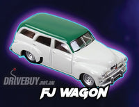 
              Holden FJ Wagon Custom 1/64 – OzWheels FSD S3 – Cream & Green
            