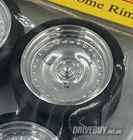 
              CL Chrome Rims 19" Wheel and Tyre Set 1/24 - Pegasus Model Products #1285
            