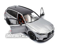 
              2024 BMW M3 Touring with Performance Parts 1/18 - Solido Diecast - Frozen Pure Grey Metallic
            