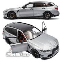 
              2024 BMW M3 Touring with Performance Parts 1/18 - Solido Diecast - Frozen Pure Grey Metallic
            
