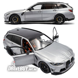 2024 BMW M3 Touring with Performance Parts 1/18 - Solido Diecast - Frozen Pure Grey Metallic