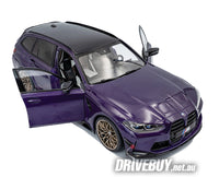 
              2024 BMW M3 Touring with Performance Parts 1/18 - Solido Diecast - Twilight Purple Pearl Metallic
            