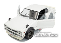 
              1970 Nissan Skyline (C10) Hakosuka Solido Works 1/18 - Solido Diecast - Pearl White
            