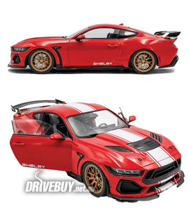 2025 Shelby Mustang Super Snake 1/18 - Solido Diecast - Race Red